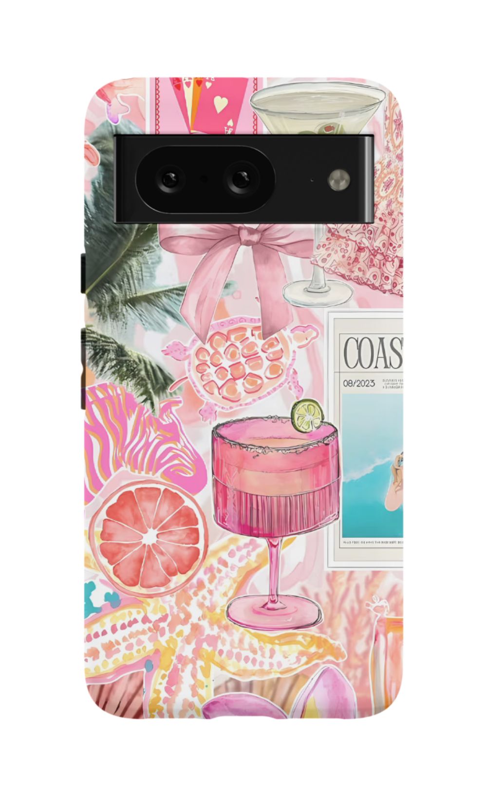 Coastal Preppy Collage Phone Case