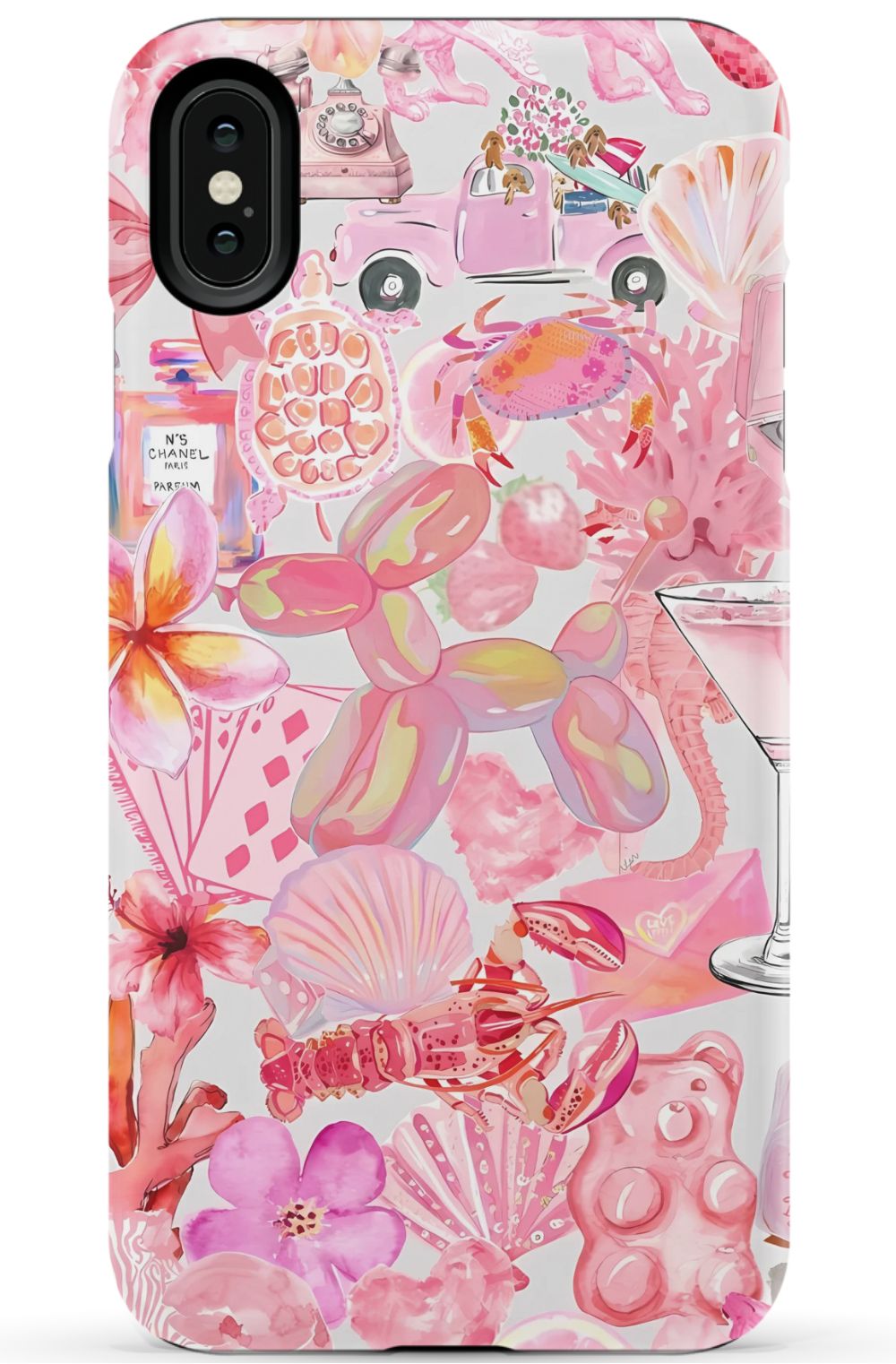 Pink Preppy Collage Phone Case