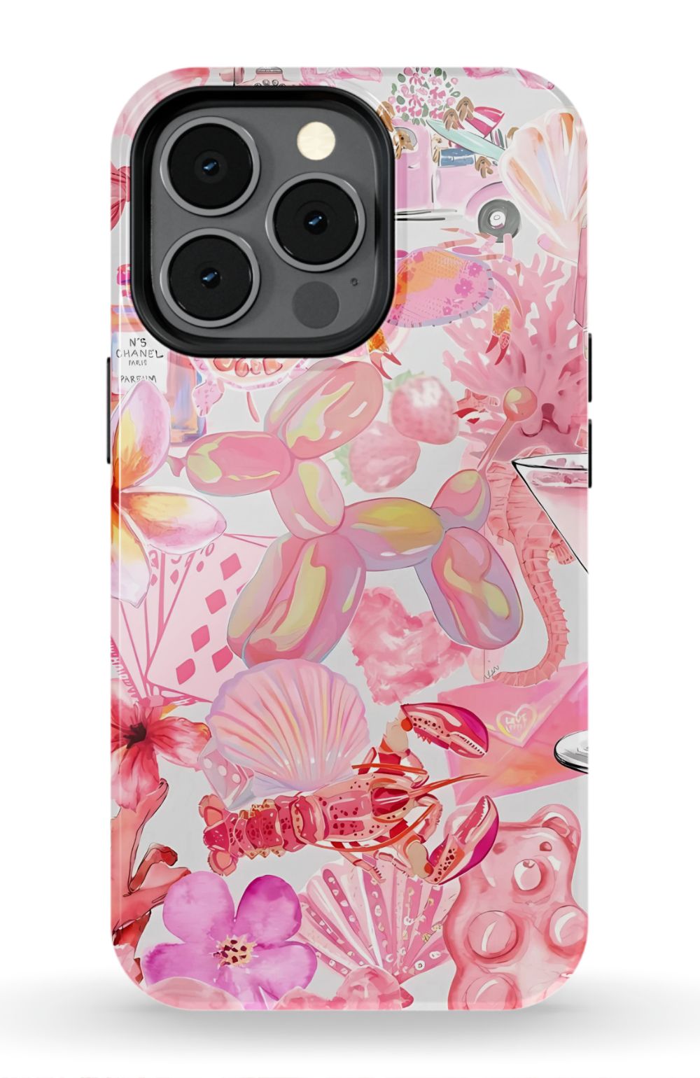 Pink Preppy Collage Phone Case