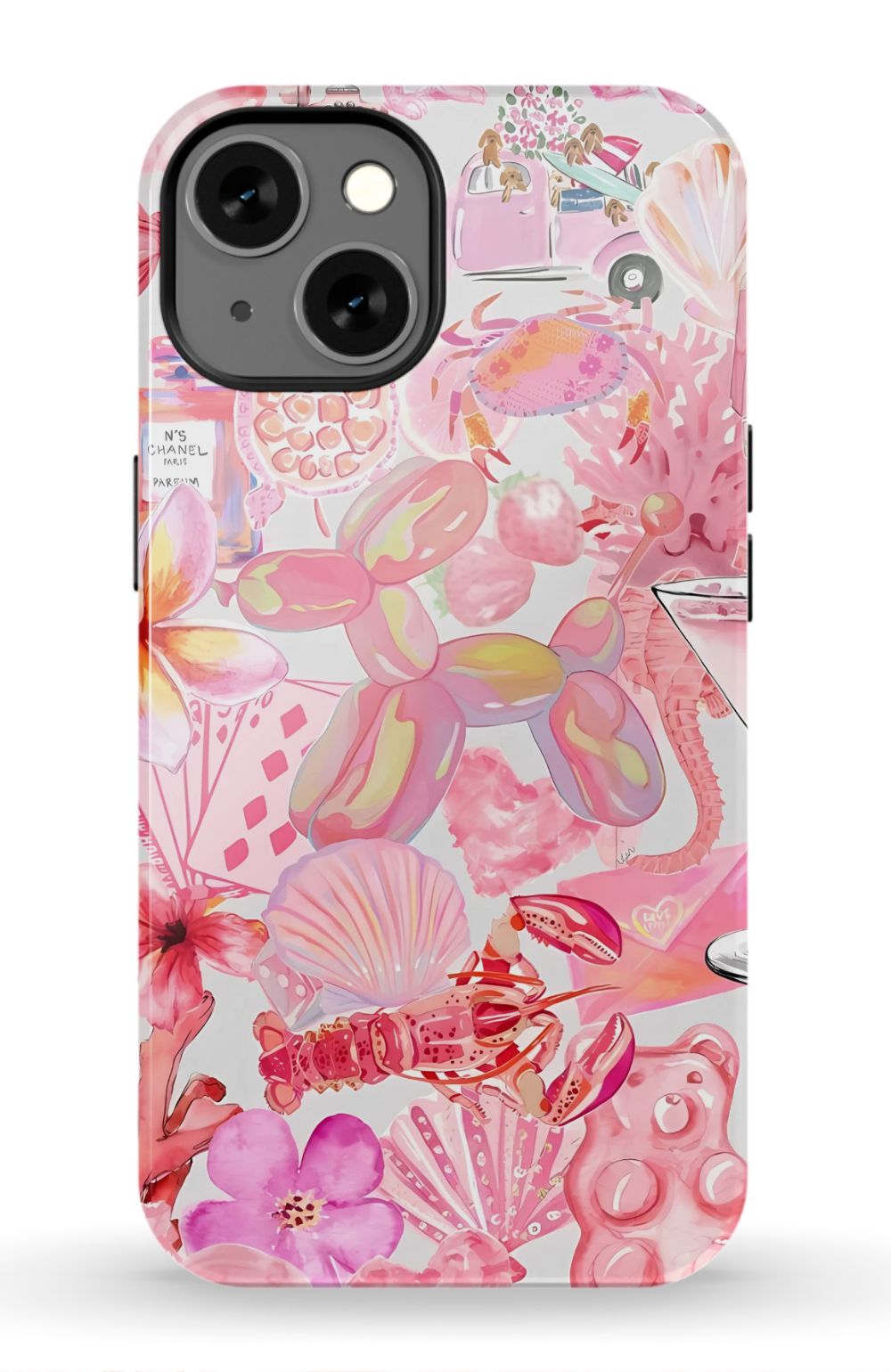 Pink Preppy Collage Phone Case