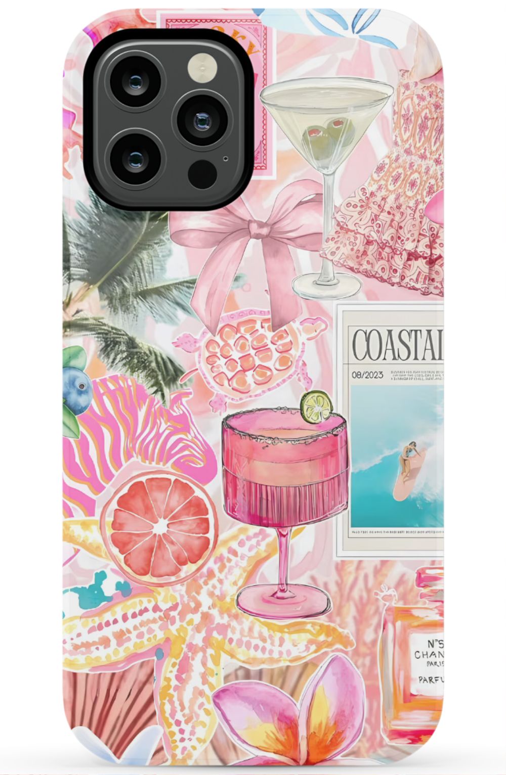 Coastal Preppy Collage Phone Case