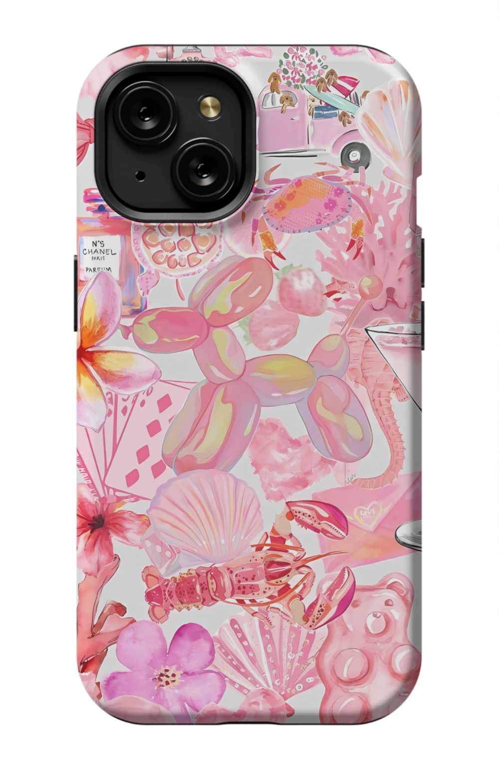 Pink Preppy Collage Phone Case