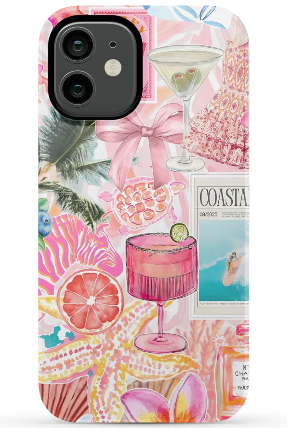 Coastal Preppy Collage Phone Case