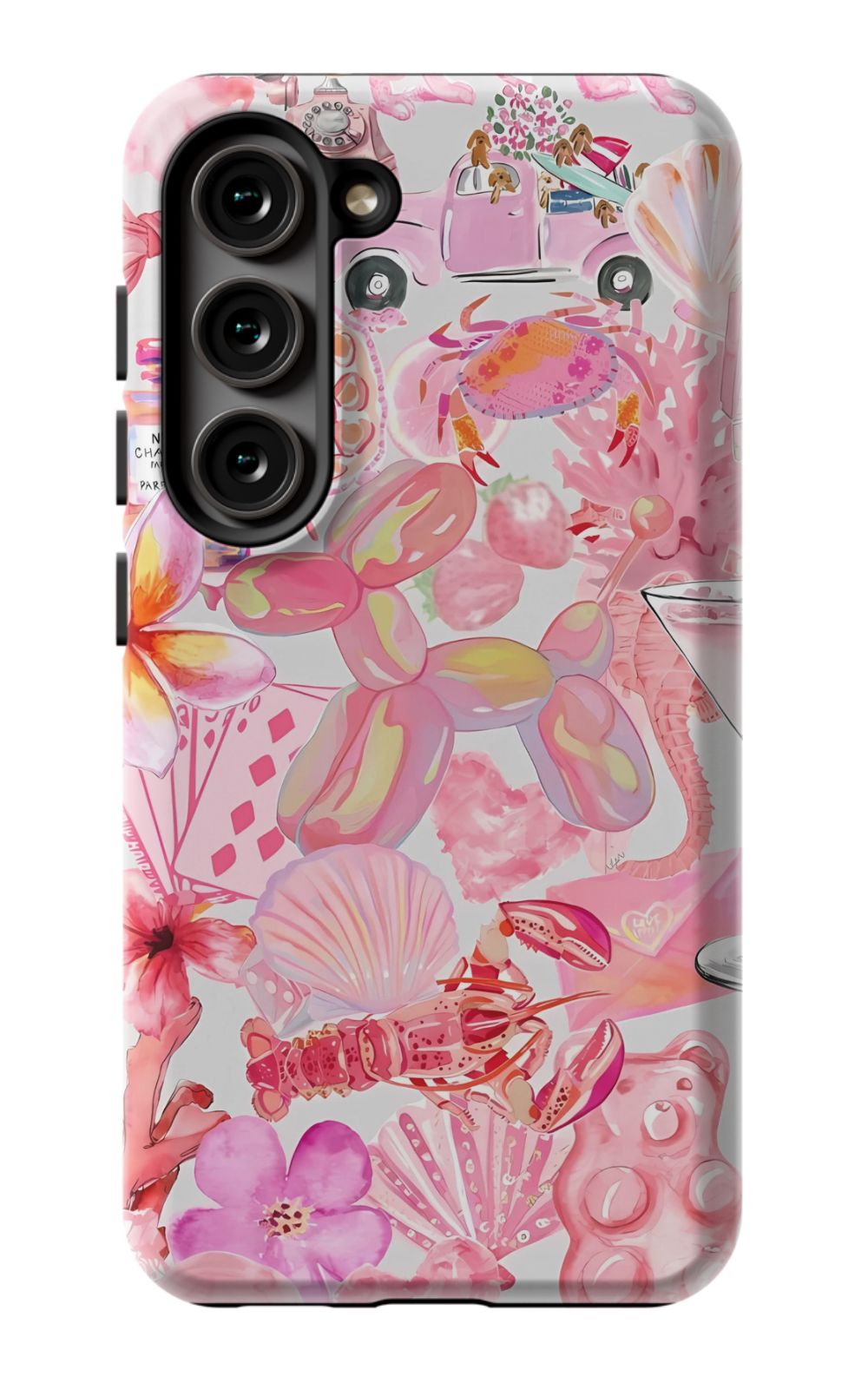 Pink Preppy Collage Phone Case