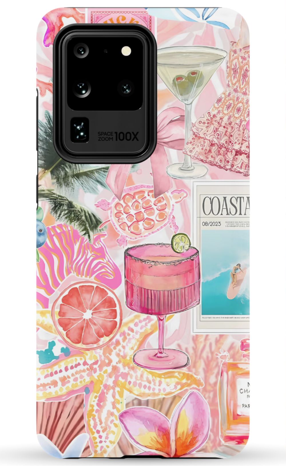 Coastal Preppy Collage Phone Case