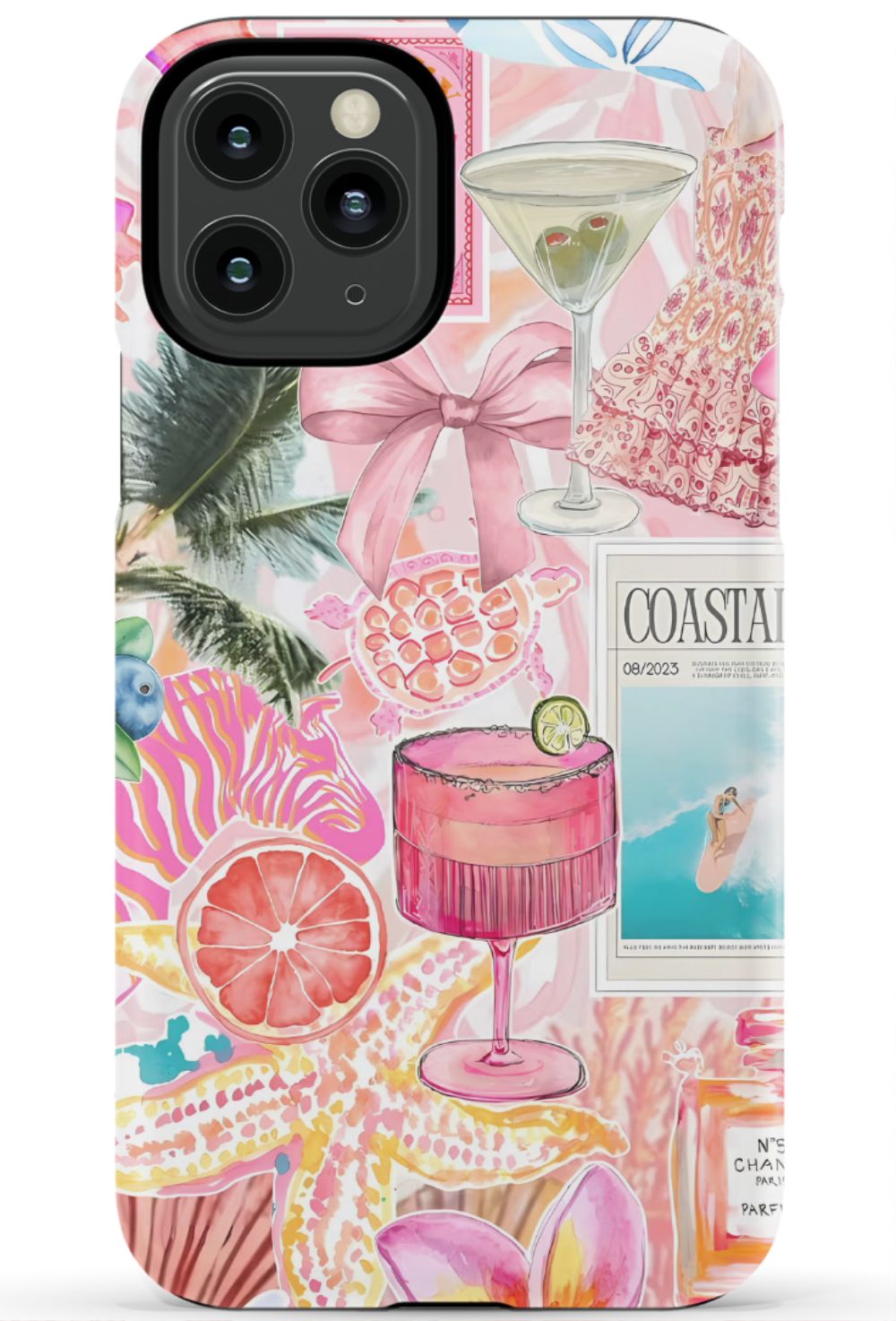 Coastal Preppy Collage Phone Case