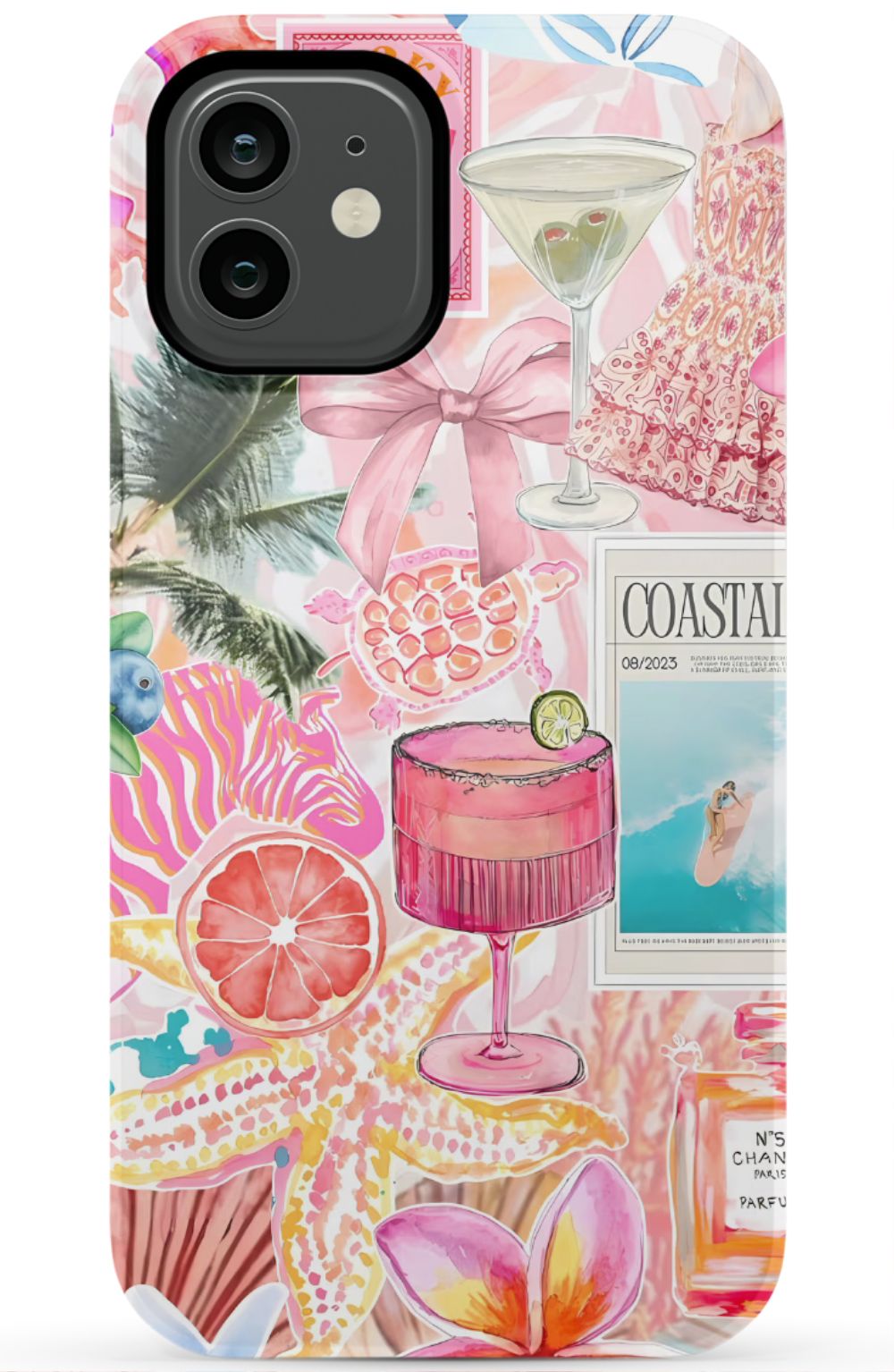 Coastal Preppy Collage Phone Case