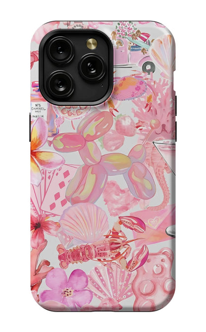 Pink Preppy Collage Phone Case