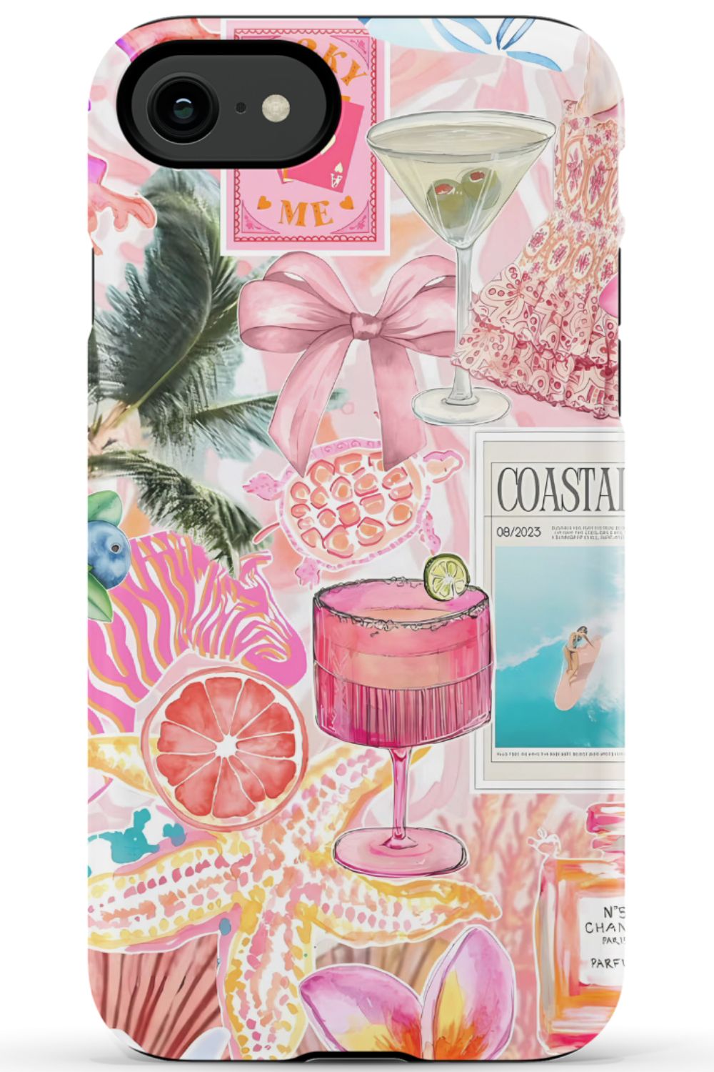 Coastal Preppy Collage Phone Case