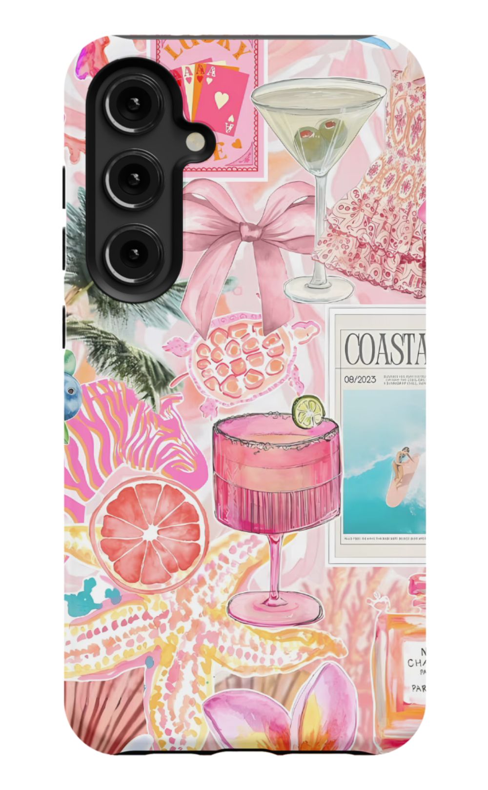 Coastal Preppy Collage Phone Case