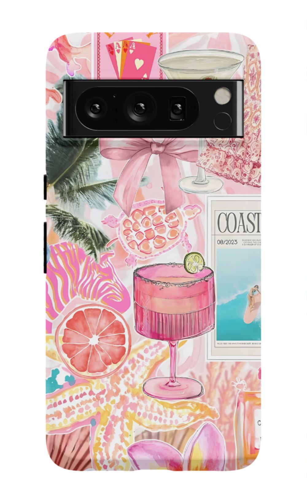 Coastal Preppy Collage Phone Case