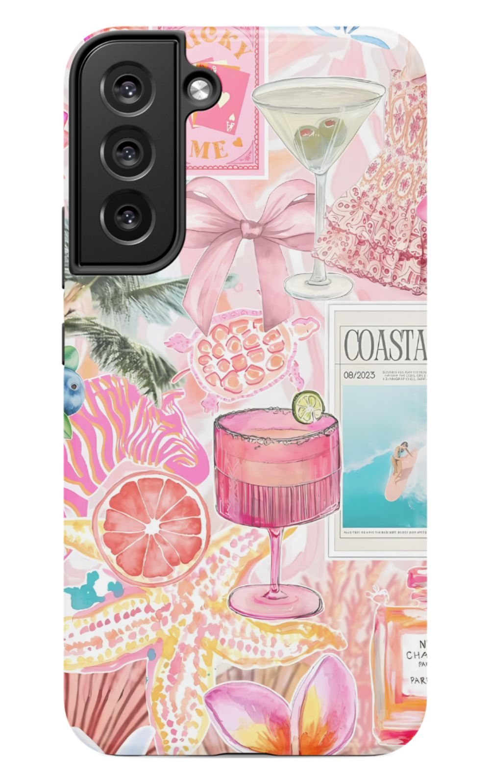 Coastal Preppy Collage Phone Case