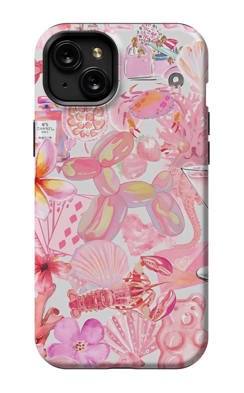 Pink Preppy Collage Phone Case