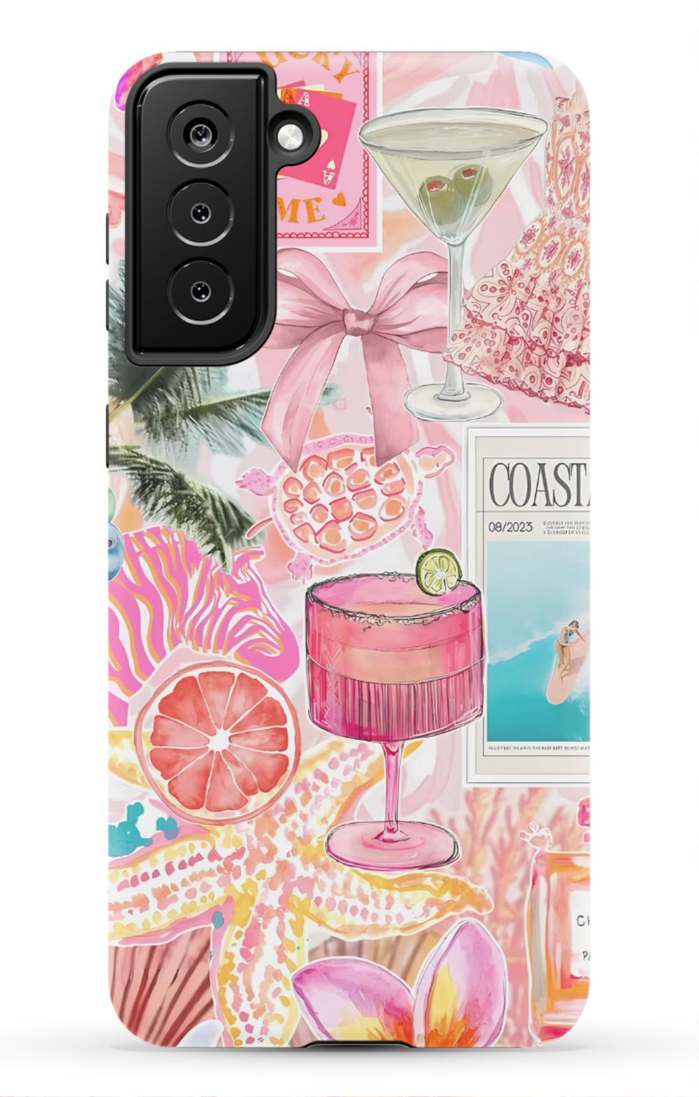 Coastal Preppy Collage Phone Case