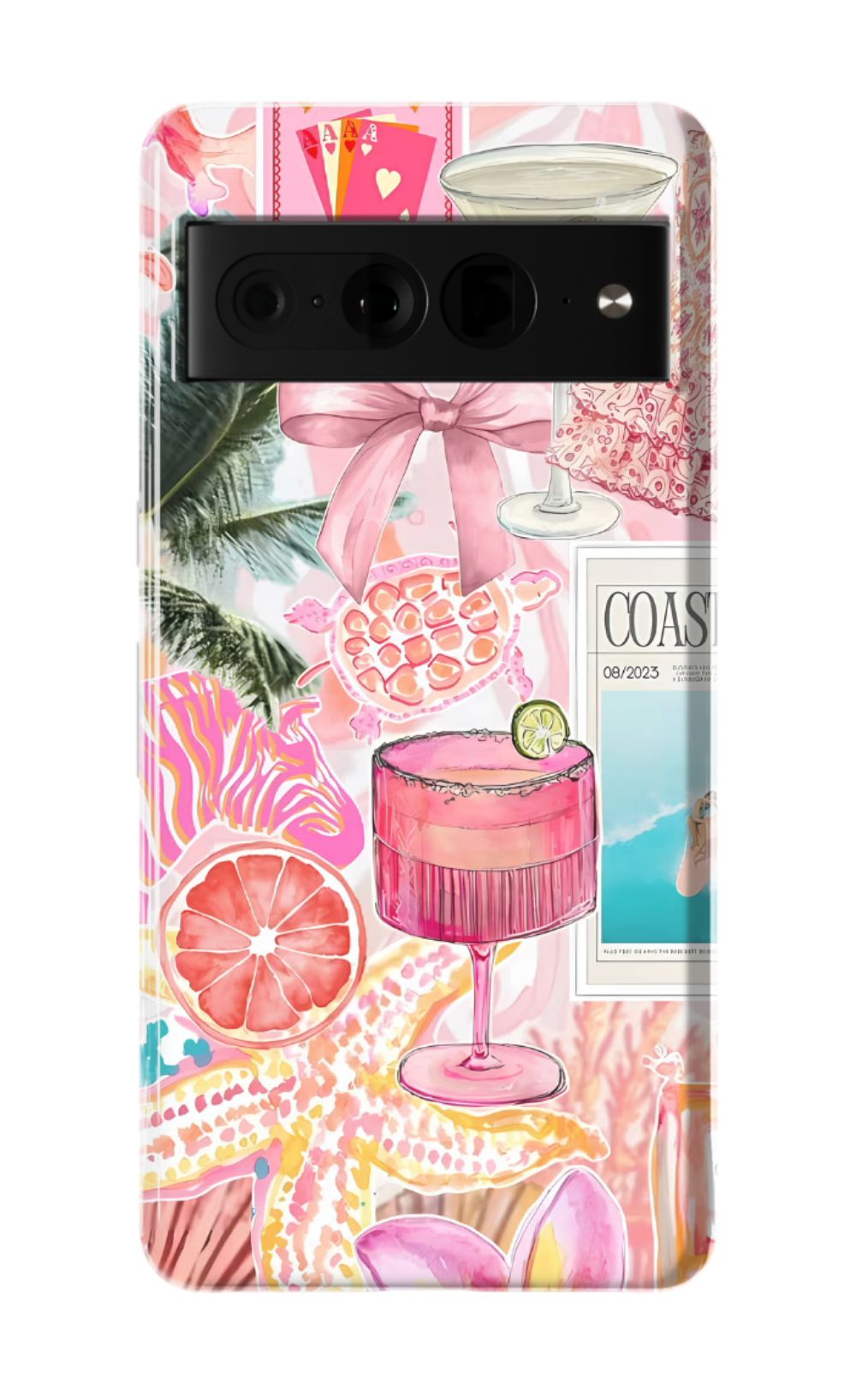 Coastal Preppy Collage Phone Case