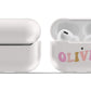 Pink and Gold Wavy Name Airpod Case - daziecases