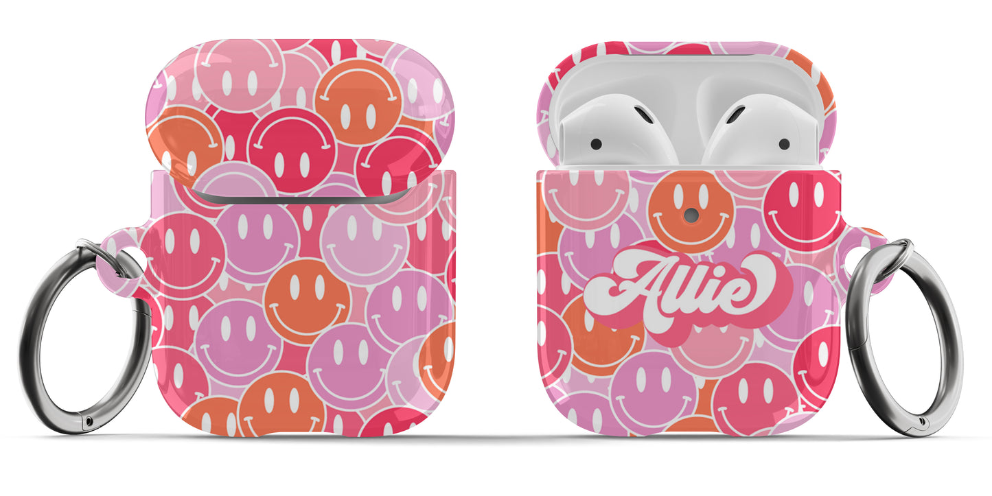 All Smiles Airpod Case - Pink - daziecases