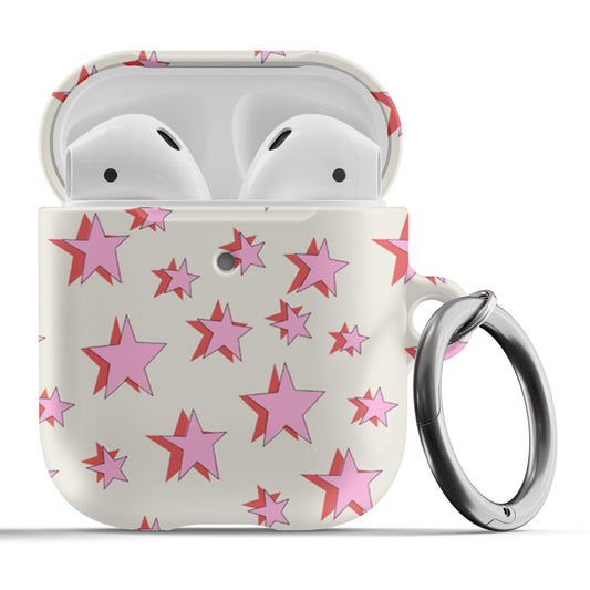 Pink and Red Stars Airpod Case - daziecases