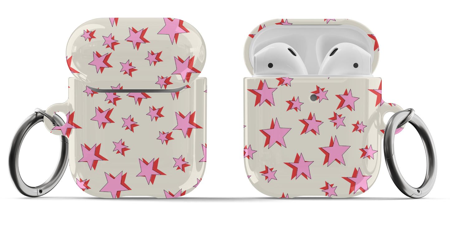 Pink and Red Stars Airpod Case - daziecases