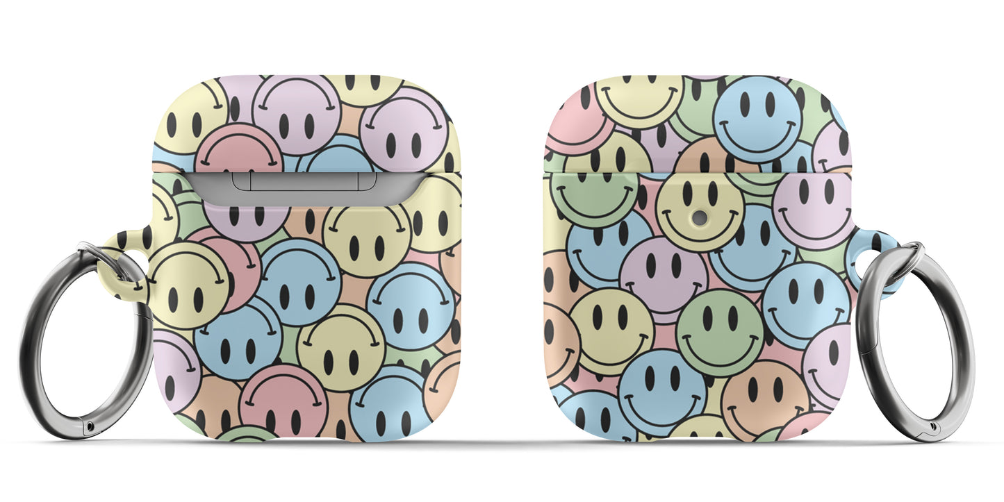 Pastel Happy Faces Airpod Case - daziecases