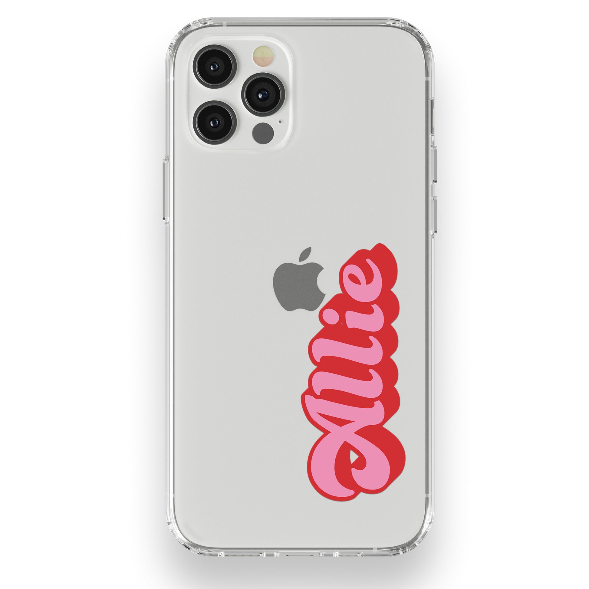 Red and Pink Retro Name Phone Case - daziecases